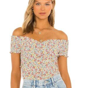 BB Dakota Flower Bomb Top in Mint Size XS NWT